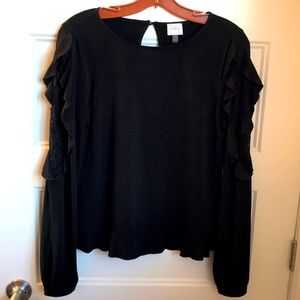 Very detailed long sleeve lace top! Size small